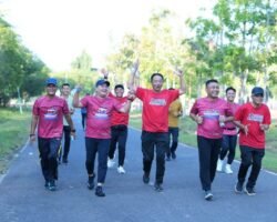 Gelorakan Pola Hidup Sehat, Bhayangkara Banyuasin Fun Run 2026 Sukses Sedot Antusiasme Ratusan Pelari